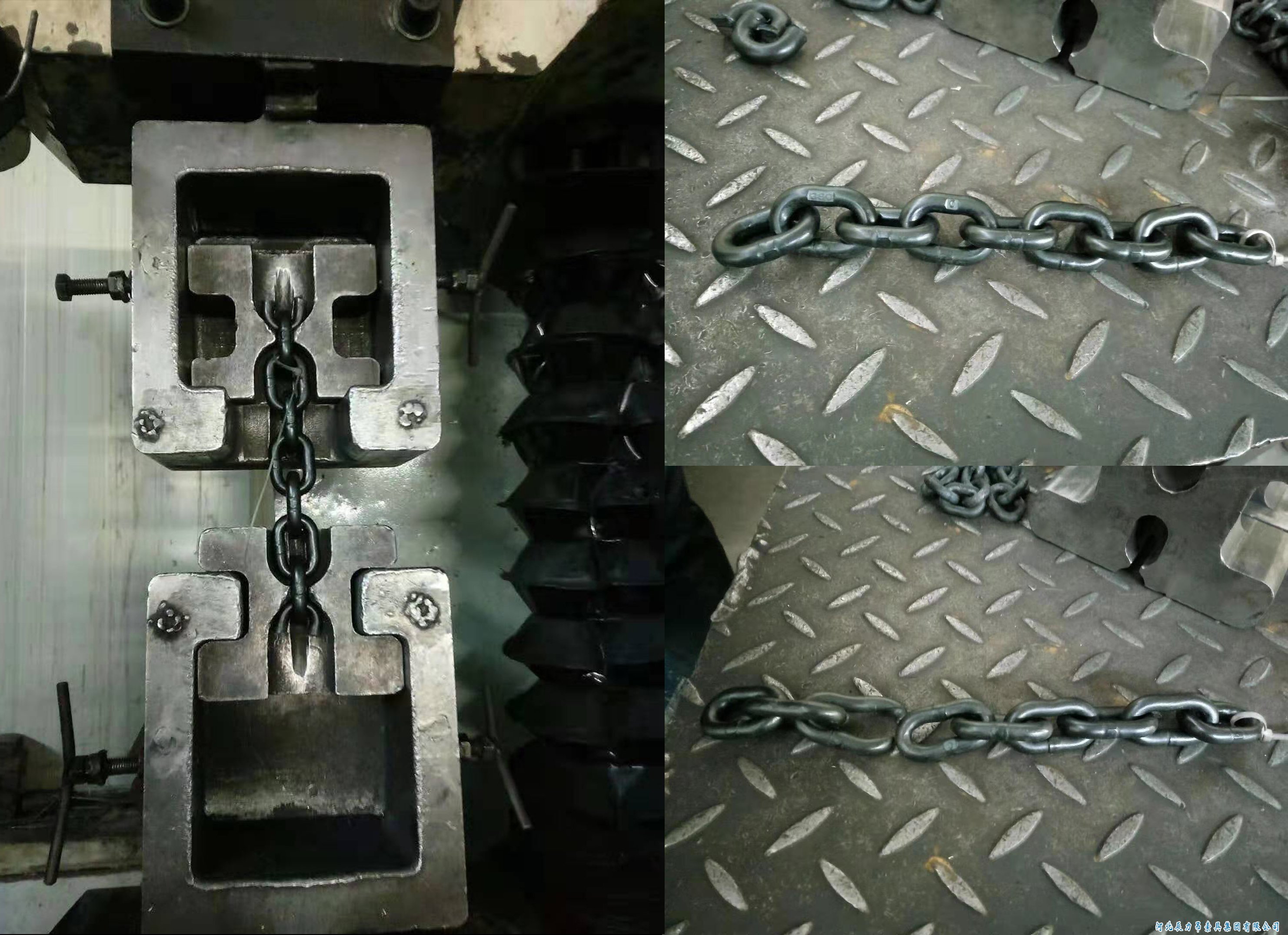 80級(jí)起重鏈條破斷測(cè)試，大貨隨機(jī)抽取測(cè)試，檢測(cè)結(jié)果杠杠滴