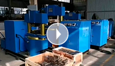  鋼絲繩壓套機(jī)生產(chǎn)車間，各種型號壓套機(jī)有條不紊的出貨