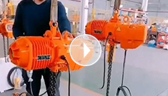 雙速15臺(tái)辰力電動(dòng)葫蘆測(cè)試完畢，準(zhǔn)備打包發(fā)貨