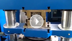 客戶(hù)自帶貴州巨龍鋼絲繩，來(lái)辰力集團(tuán)工廠驗(yàn)收鋼絲繩壓套機(jī)